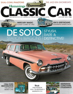 HEMMINGS CLASSIC CAR 2016 JAN - GREYHOUND, '62 COMET, DE SOTO WAGONS,MUSTANG II